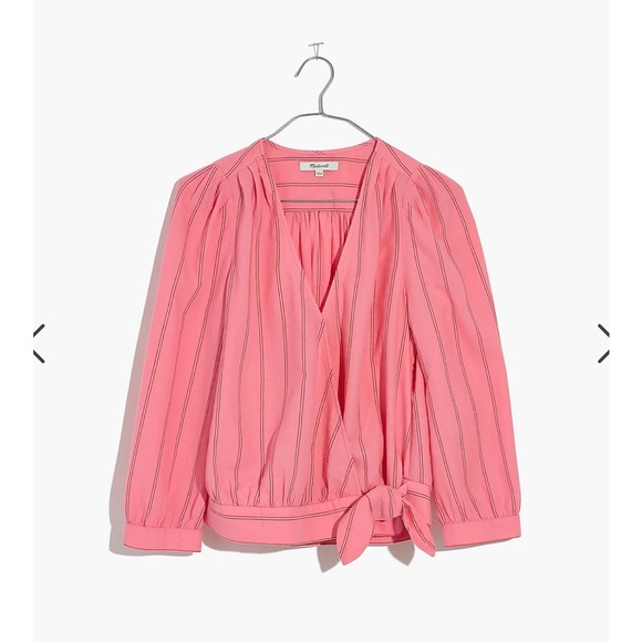 MADEWELL Wrap Top in Cecilia Stripe - Picture 4 of 7